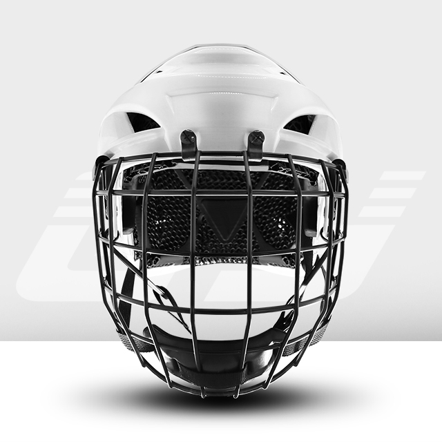 Casque de hockey sur glace de protection de tête de doublure d’impression 3D de treillis