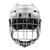 Casque de hockey sur glace en matériau alternatif D3O et doublure d'impression 3D en treillis