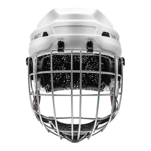 Casque de hockey sur glace en matériau alternatif D3O et doublure d'impression 3D en treillis