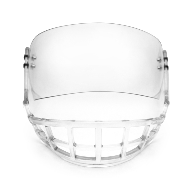 Remplacement du bouclier de la cage inférieure de hockey pour barres en polycarbonate