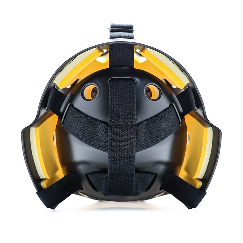 Casque de gardien de hockey sur glace de protection contre la sécurité en acier blanc