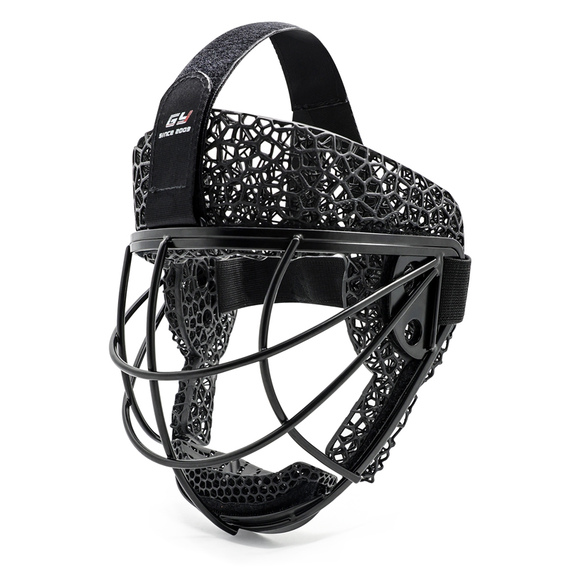 Masque de coin défensif de hockey sur terrain en métal imprimé en mousse 3D personnalisé