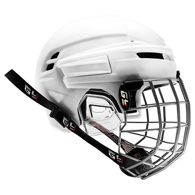 Casque de hockey sur glace à doublure imprimée en treillis 3D