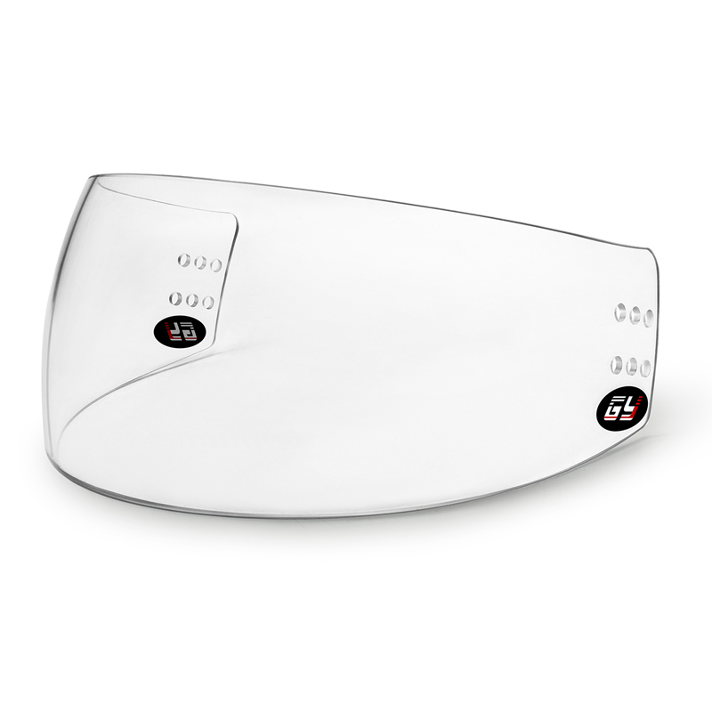 Visière de hockey sur glace HD transparente, anti-rayures, sans buée, professionnelle