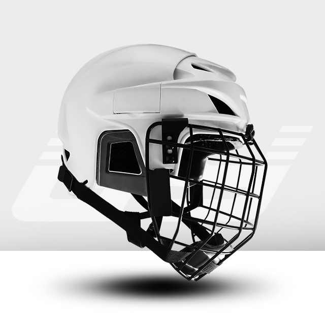 Casque de hockey sur glace de protection de tête de doublure d’impression 3D de treillis