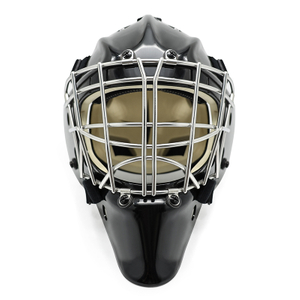 Casque de gardien de hockey sur glace de protection contre la tête blanc