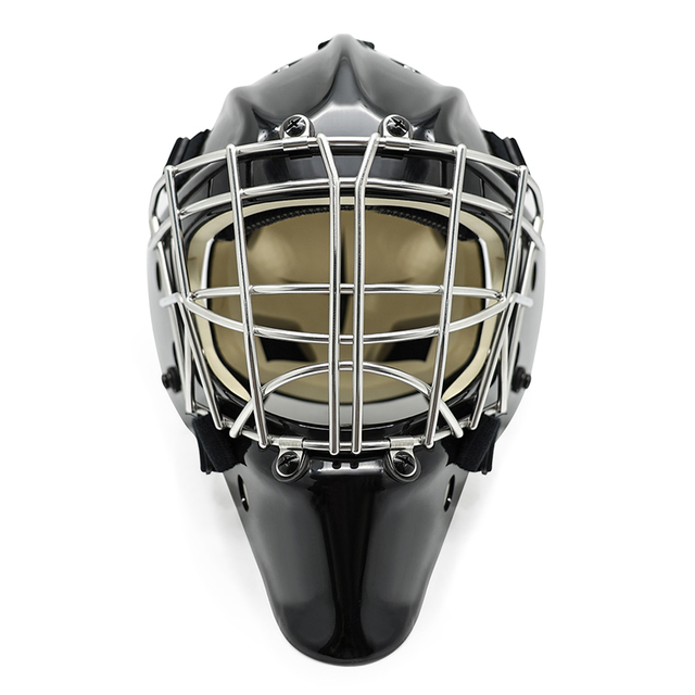 Casque de gardien de hockey sur glace de protection contre la tête blanc