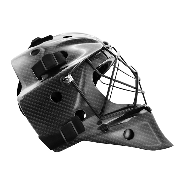 Casque de gardien de but de Floorball en Fiber de carbone léger, casque de Floorball personnalisé