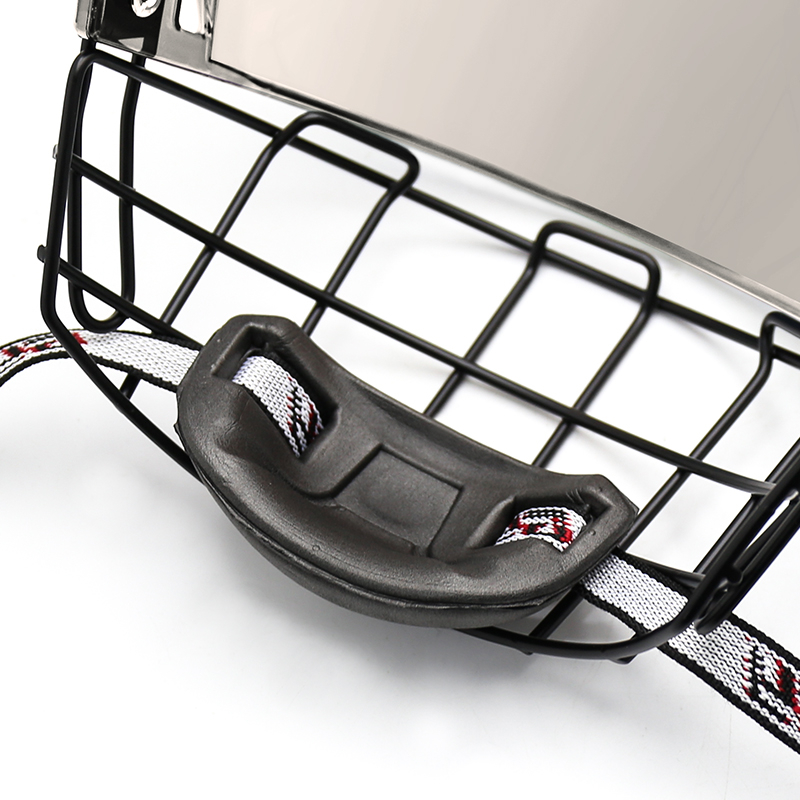 Cage de casque de hockey sur glace de sécurité en acier intégral