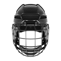 Casque de hockey sur glace en fibre de carbone original imprimé en 3D, personnalisé