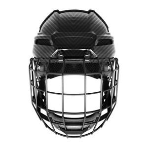 Casque de hockey sur glace en fibre de carbone original imprimé en 3D, personnalisé