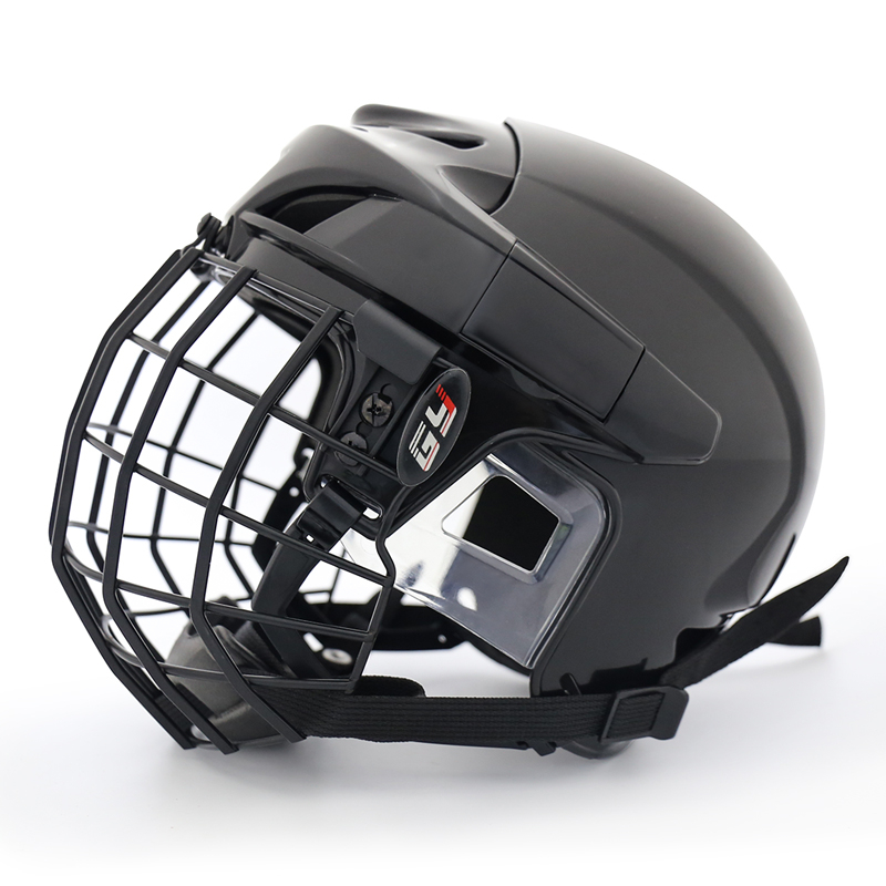 Casque de hockey sur glace confortable moyen pour tête ronde