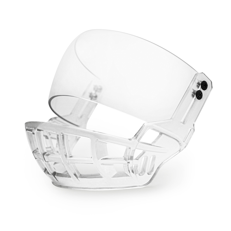 Remplacement du bouclier de la cage inférieure de hockey pour barres en polycarbonate