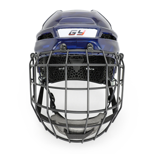 Casque de hockey de hockey sur glace imprimé en fibre de carbone d'origine 3D Custom