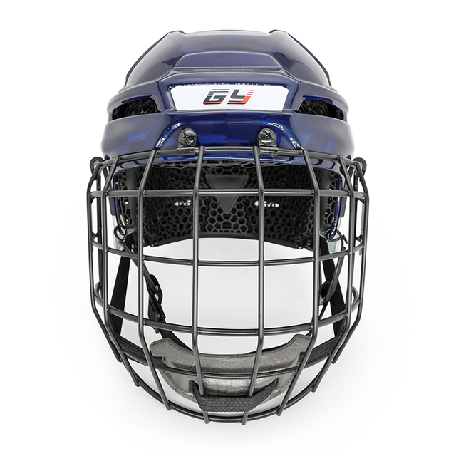 Casque de hockey de hockey sur glace imprimé en fibre de carbone d'origine 3D Custom