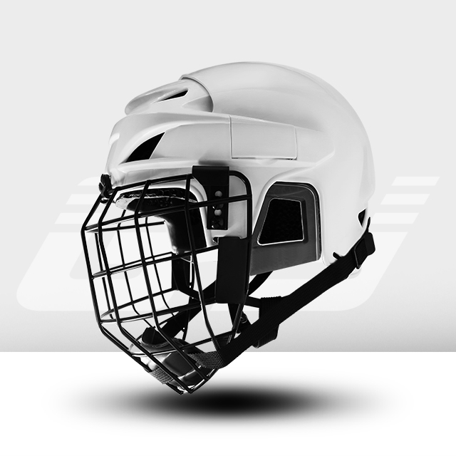 Casque de hockey sur glace de protection de tête de doublure d’impression 3D de treillis