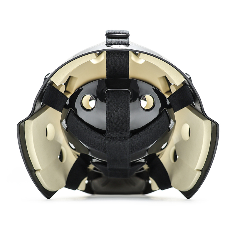 Casque de gardien de hockey sur glace de protection contre la tête blanc