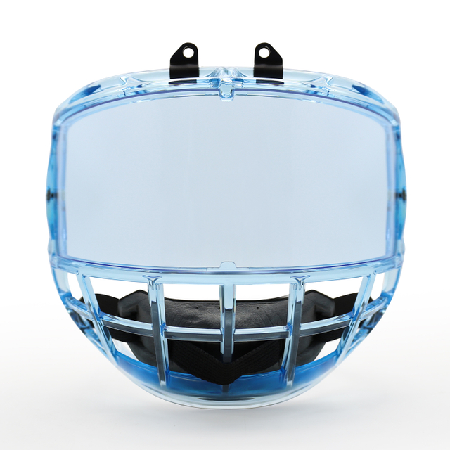 Cage de hockey sur glace junior bleue XS pour casque de hockey sur glace