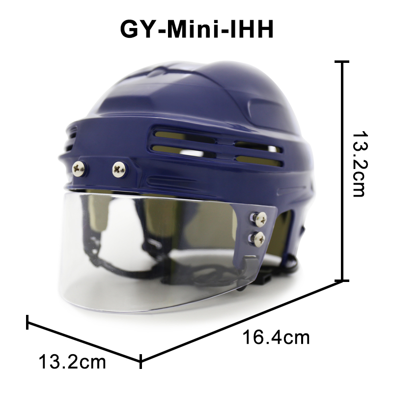 Mini casque de hockey sur glace à affichage personnalisé avec visière