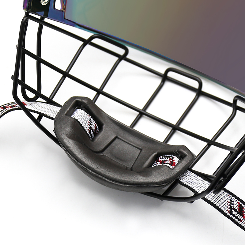 Cage rouge de casque de hockey sur glace de haute résistance pour le joueur de hockey