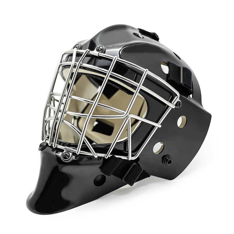Casque de gardien de hockey sur glace de protection contre la tête blanc