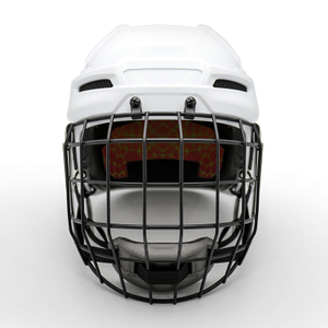 Casque de hockey sur glace professionnel adulte personnalisé avec cage