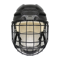 Casque de hockey sur glace original en fibre de carbone avec cage