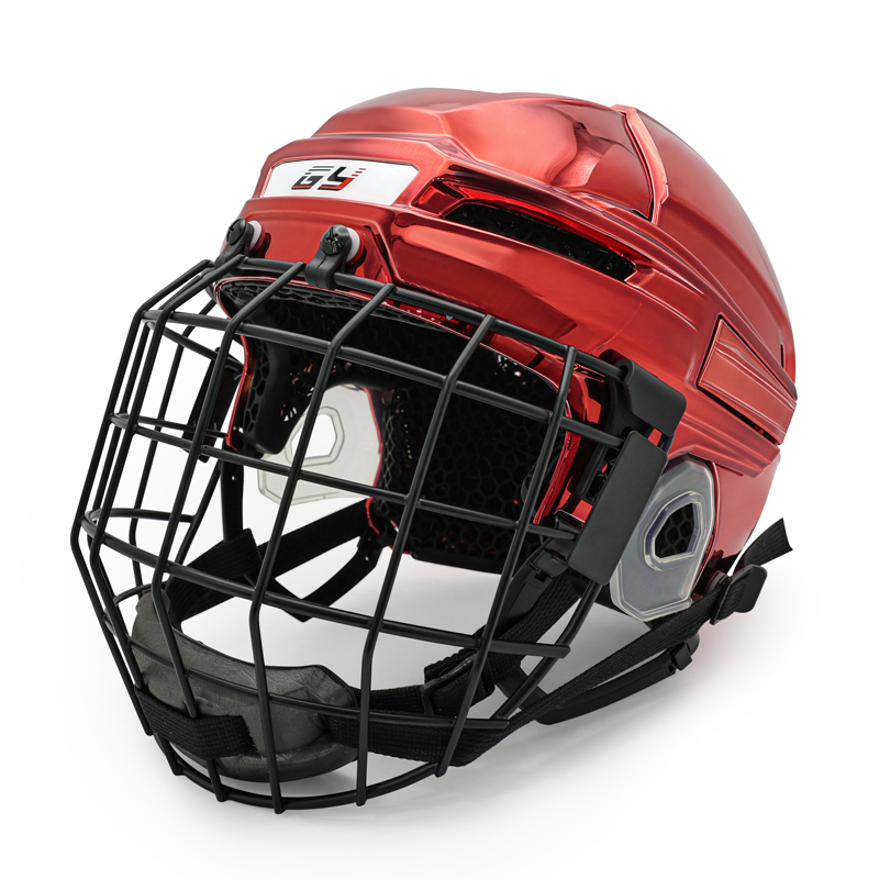 Casque de hockey de glace de protection protectrice imprimée 3D