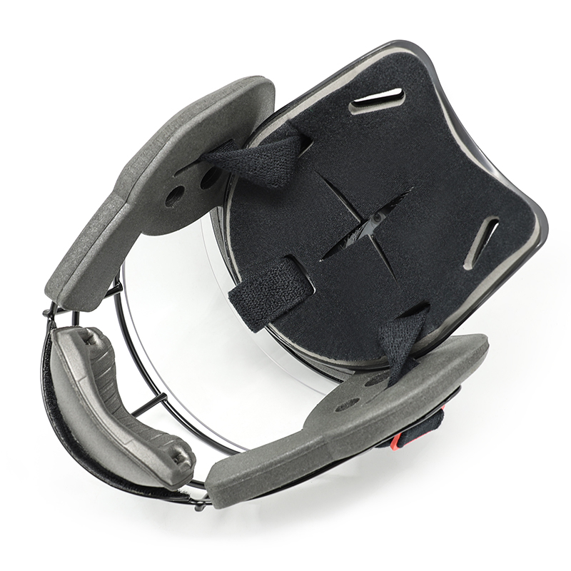 Masque facial d’angle de pénalité de hockey sur gazon haut de gamme avec visière