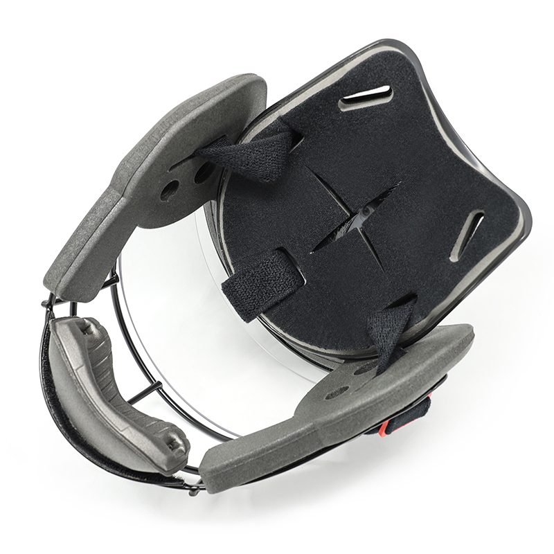 Masque facial d’angle de pénalité de hockey sur gazon haut de gamme avec visière