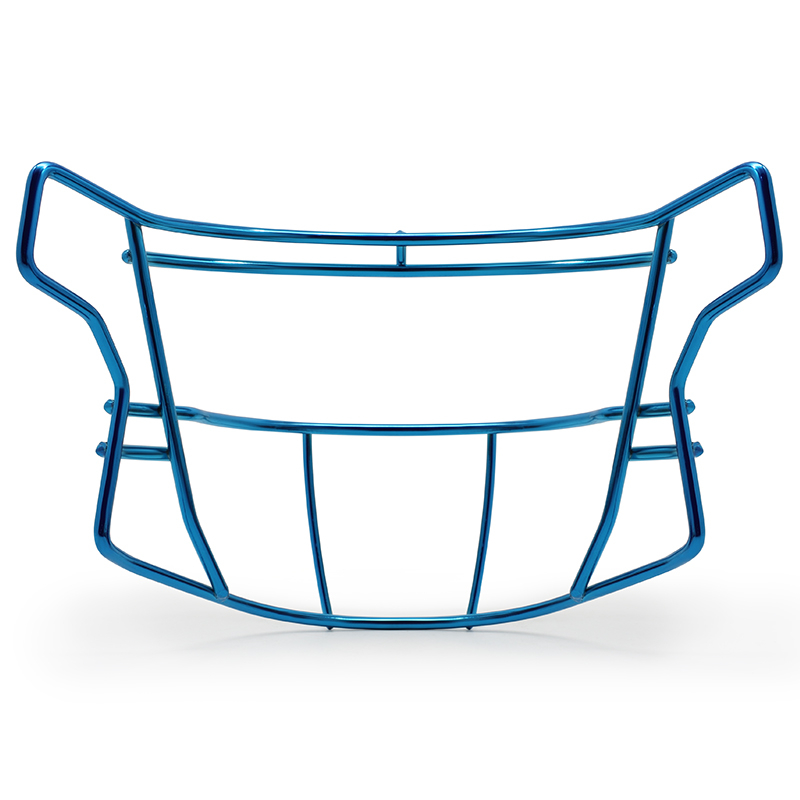 Masque facial de football américain chromé en acier haute résistance OEM
