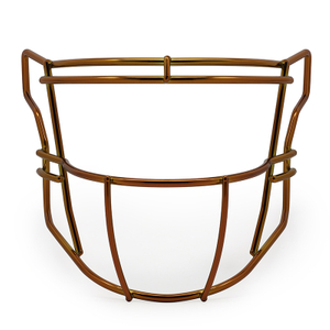 Masque facial de football américain orange chromé robuste de qualité supérieure