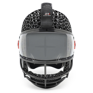 Masque facial de coin de pénalité de hockey sur gazon imprimé en 3D avec visière