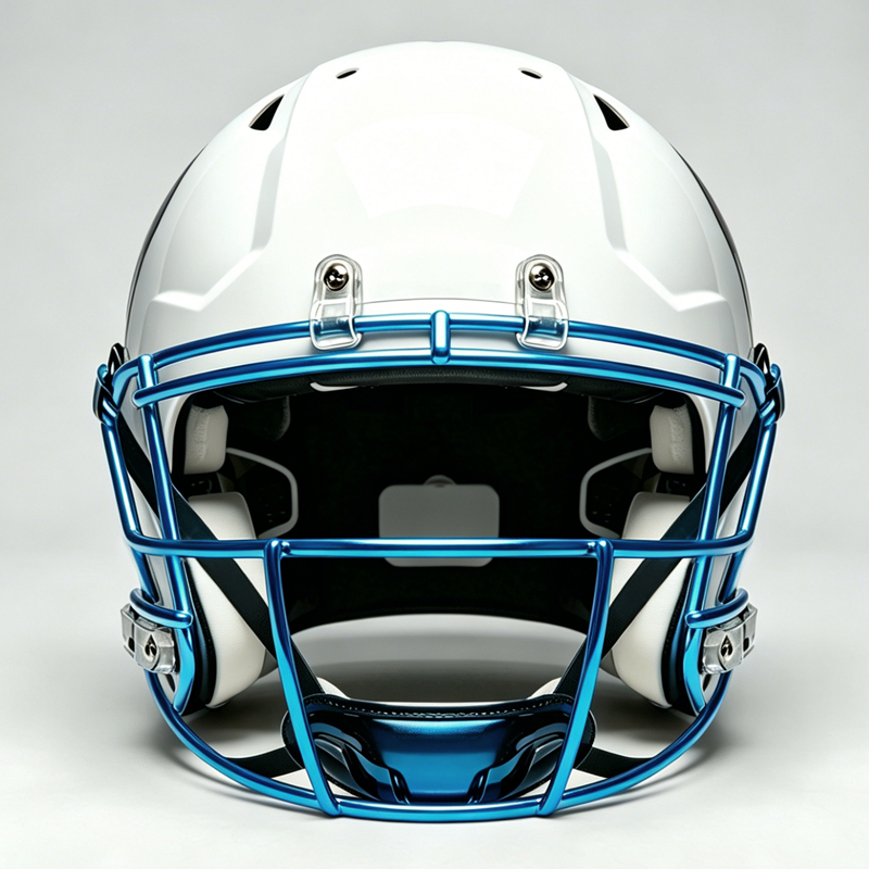 Masque facial de football américain chromé en acier haute résistance OEM