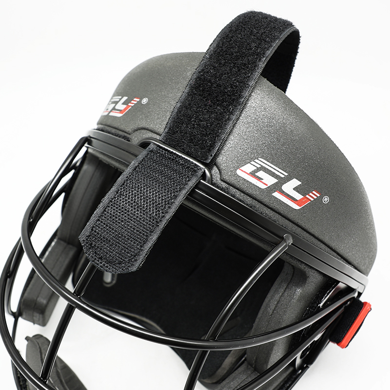 Masque facial de hockey sur gazon de sécurité haut de gamme avec plaque arrière